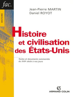 cover image of Histoire et civilisation des États-Unis